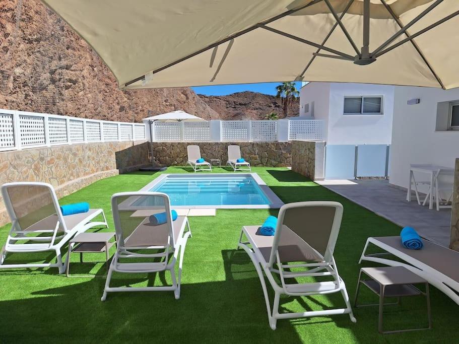 Malibu Mogan Secret Pool Villa - Piscina Privada Y Climatizada - Exclusive Heated Pool La Playa de Tauro ภายนอก รูปภาพ